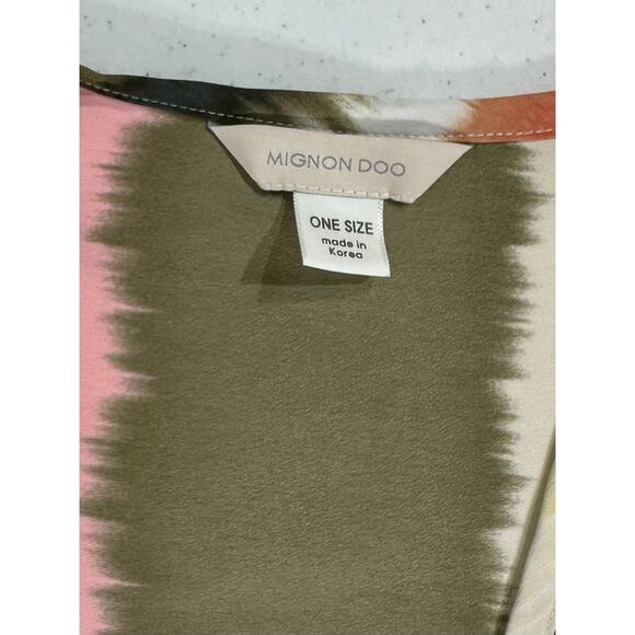 Mignon Doo Anthropologie Kimono Cardigan Open Front Multicolored Tie Dye READ - Picture 4 of 11